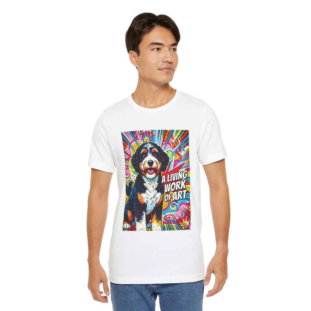 Bernedoodle T Shirt | Living Work of Art Collection | Pop Art