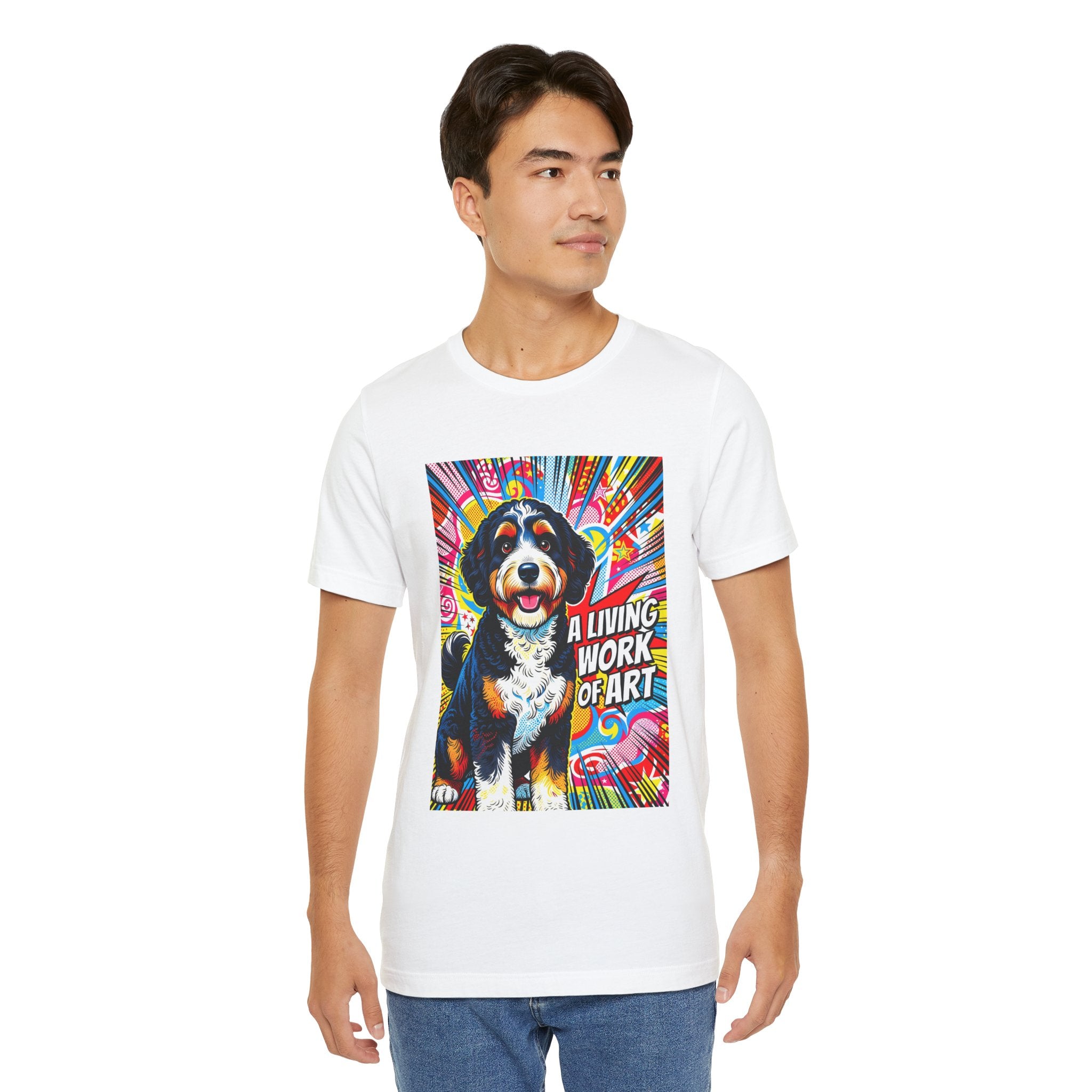 Bernedoodle T Shirt | Living Work of Art Collection | Pop Art