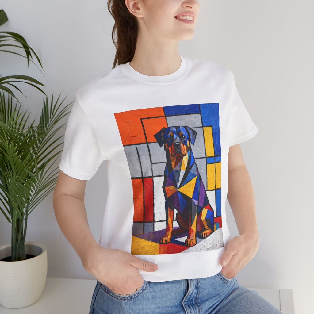 Rottweiler T Shirt | Living Work of Art Collection | Cubist Style