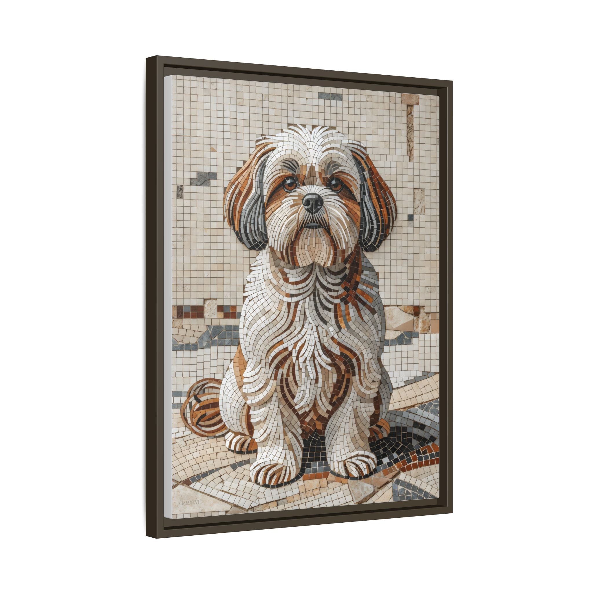 Shih Tzu Canvas Wall Art | Living Work of Art Collection | Mosaic Style Print