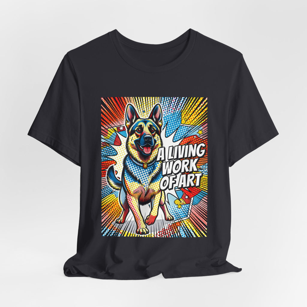 German Shepherd T Shirt | Living Work of Art Collection | Pop Art