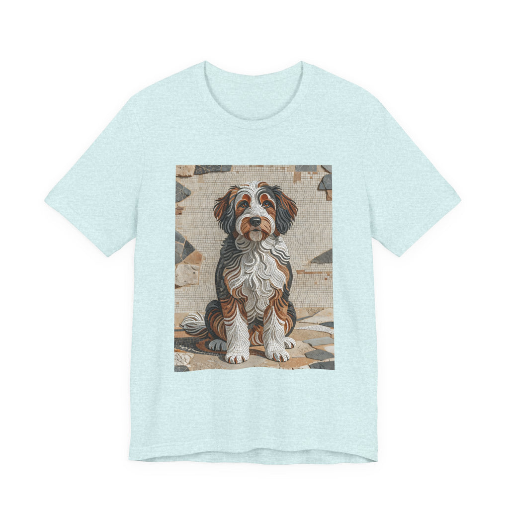 Bernedoodle T Shirt | Living Work of Art Collection | Mosaic Style