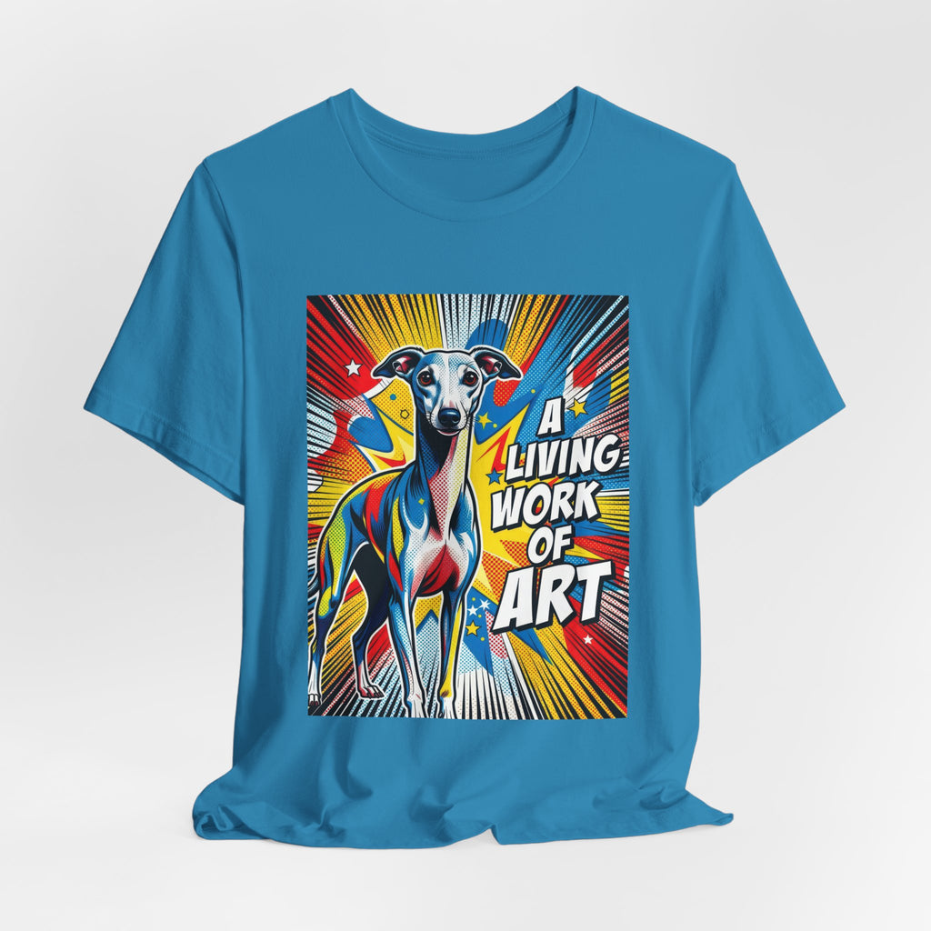 Italian Greyhound T Shirt | Living Work of Art Collection | Pop Art