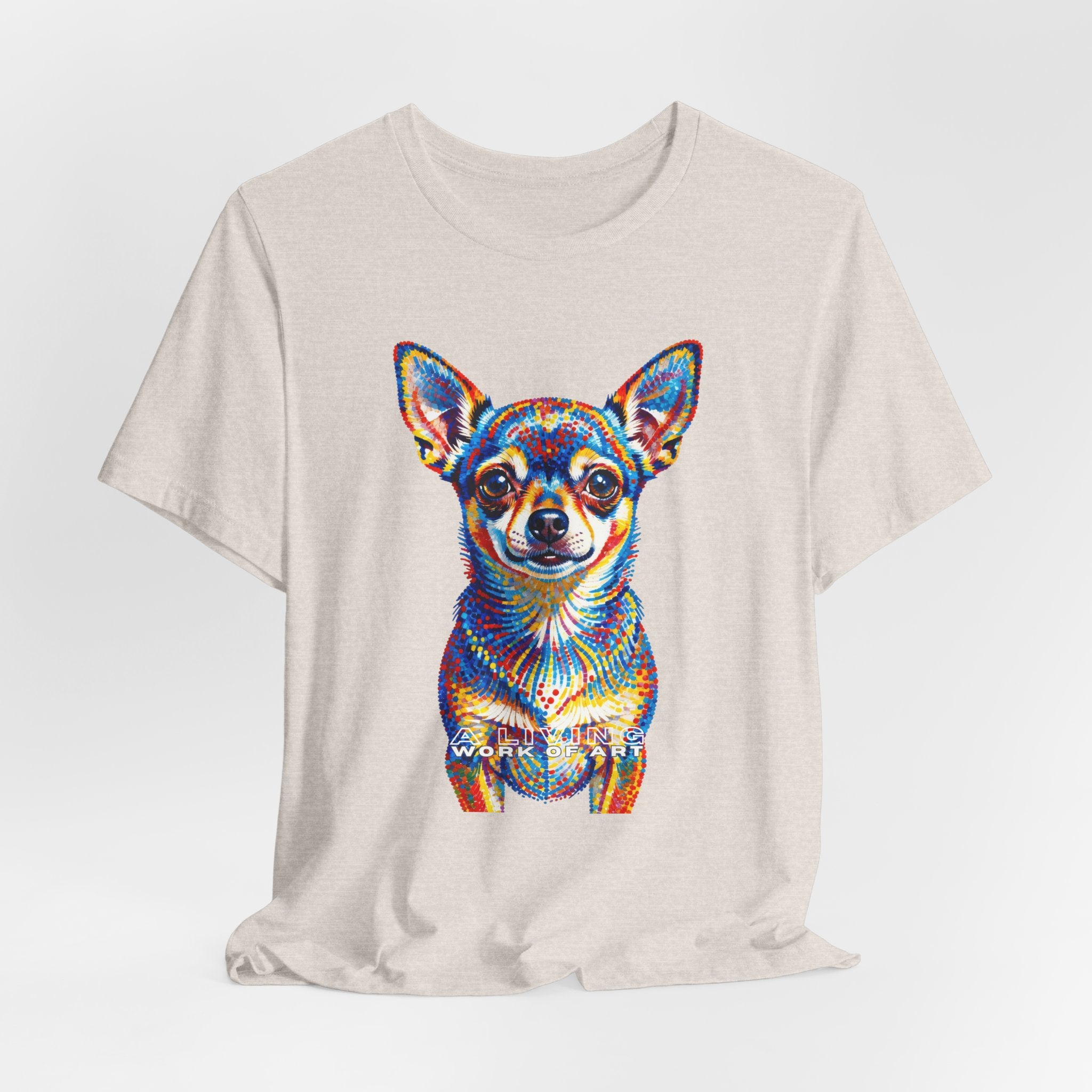 Chihuahua T Shirt | Living Work of Art Collection | Pointillism Style