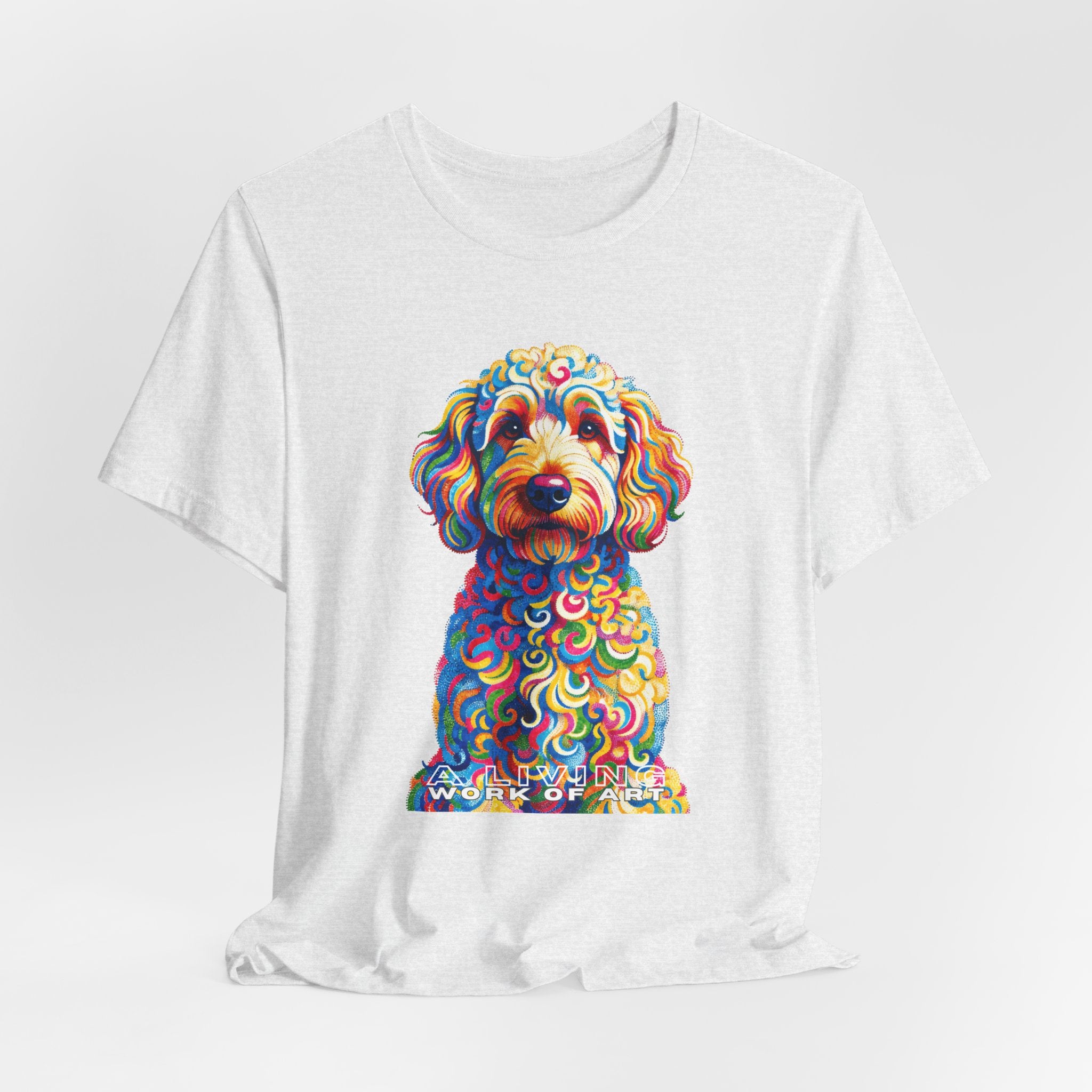 Goldendoodle T Shirt | Living Work of Art Collection | Pointillism Style