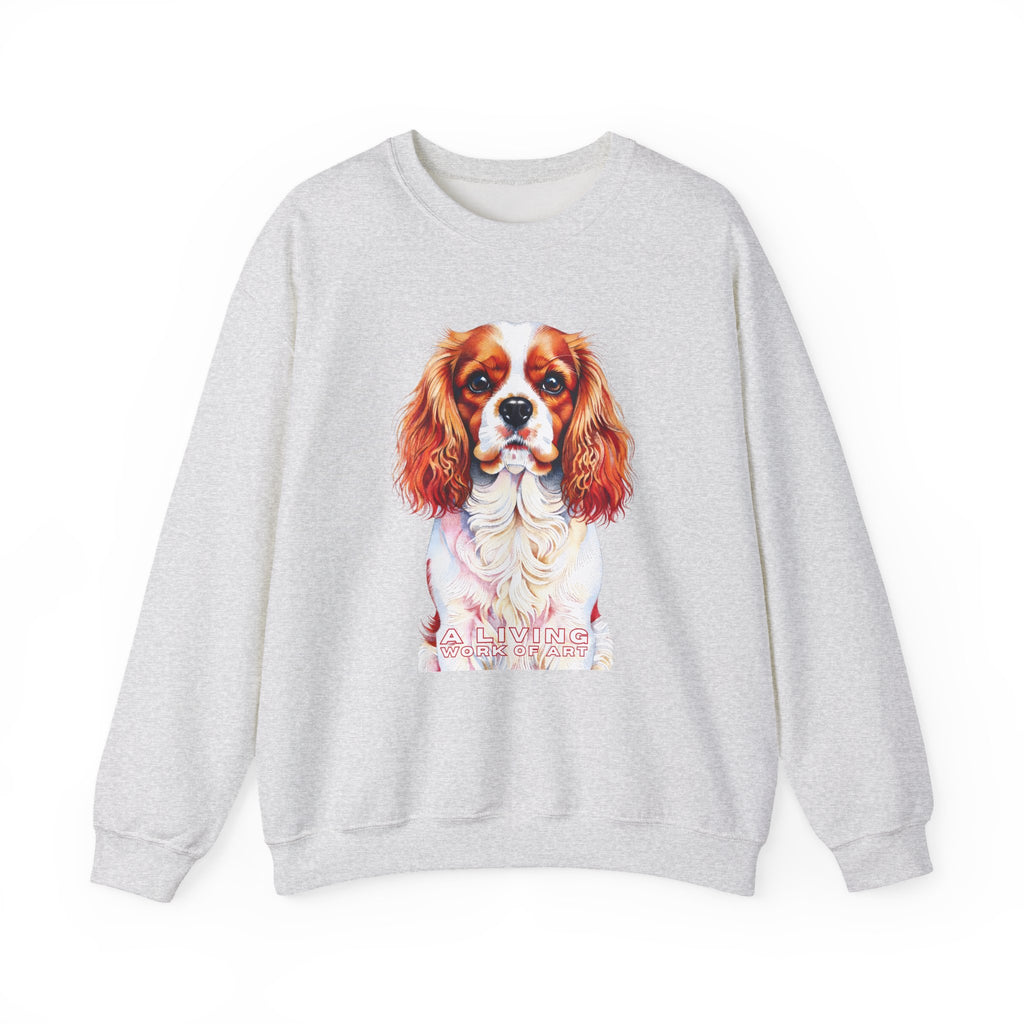 Cavalier King Charles Spaniel Sweatshirt | Living Work of Art Collection | Pointillism Style