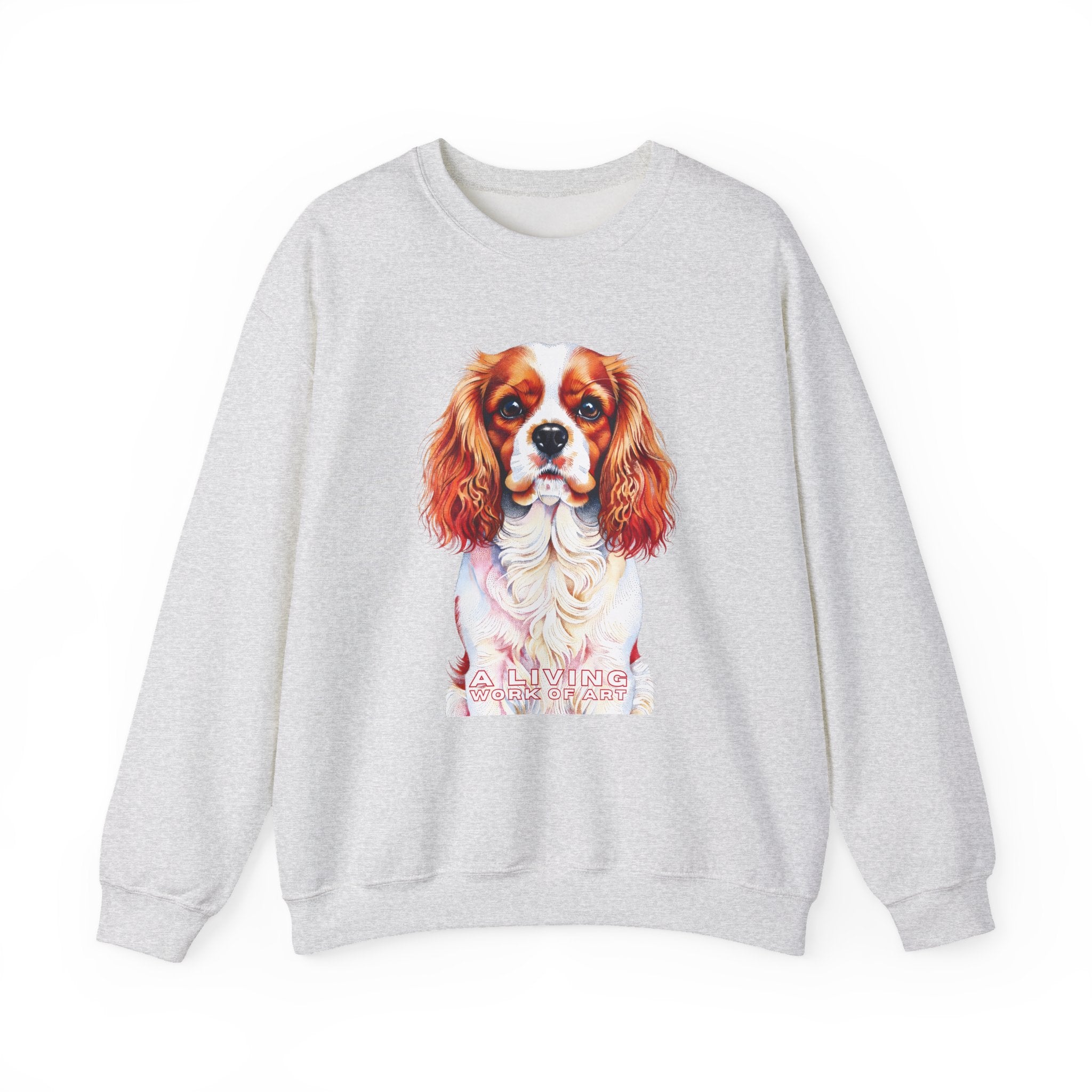 Cavalier King Charles Spaniel Sweatshirt | Living Work of Art Collection | Pointillism Style