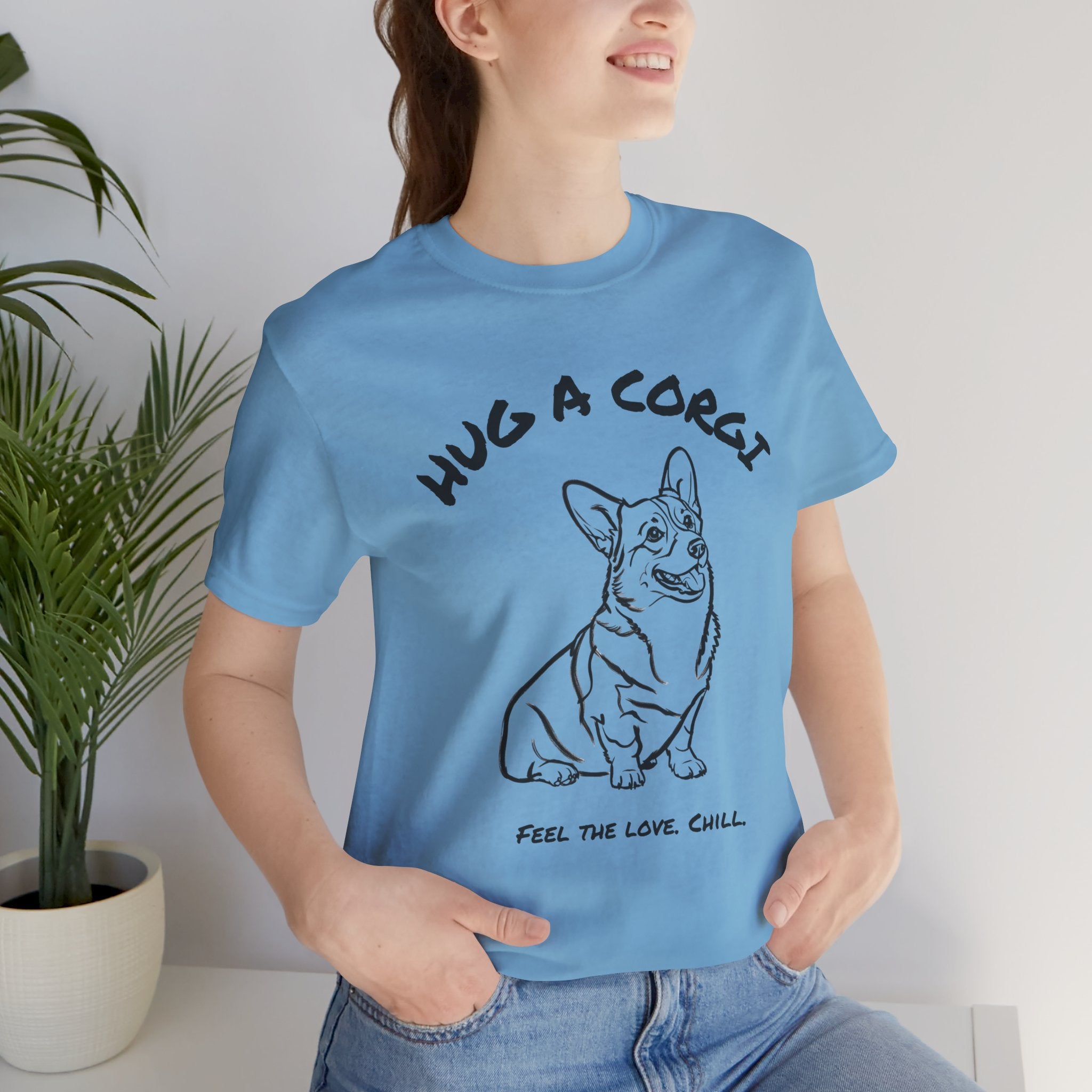 Corgi T Shirt | Hug a Corgi