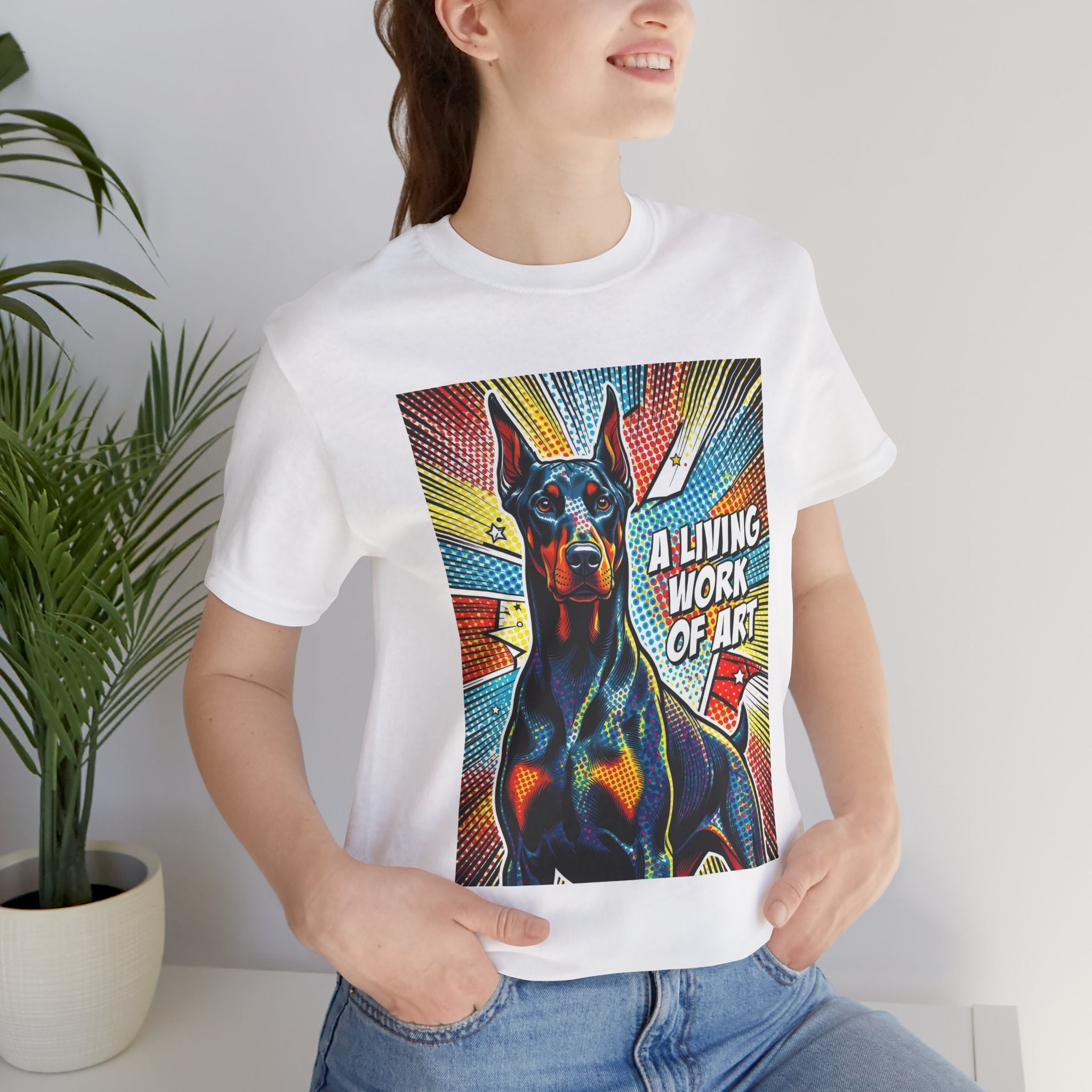Doberman Pinscher T Shirt | Living Work of Art Collection | Pop Art