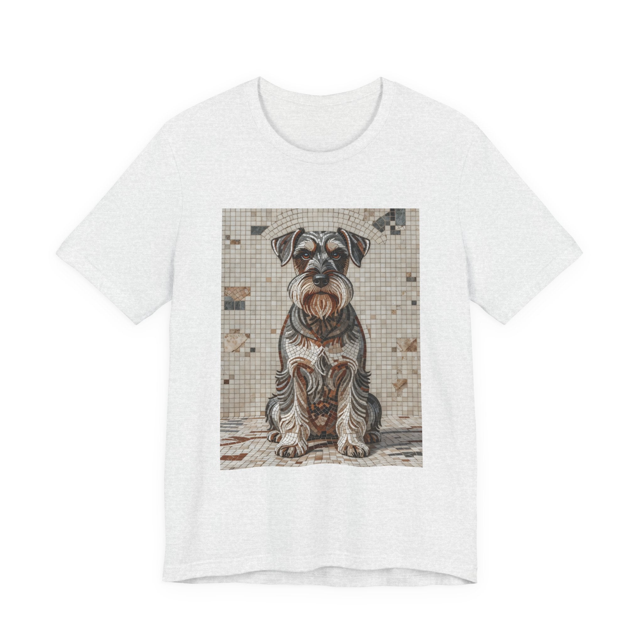 Schnauzer T Shirt | Living Work of Art Collection | Mosaic Style
