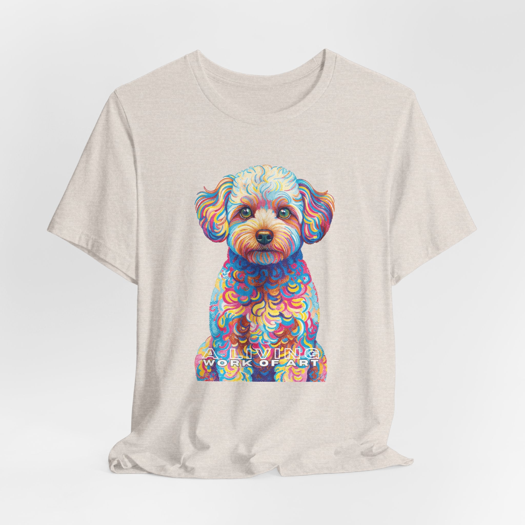 Maltipoo T Shirt | Living Work of Art Collection | Pointillism Style