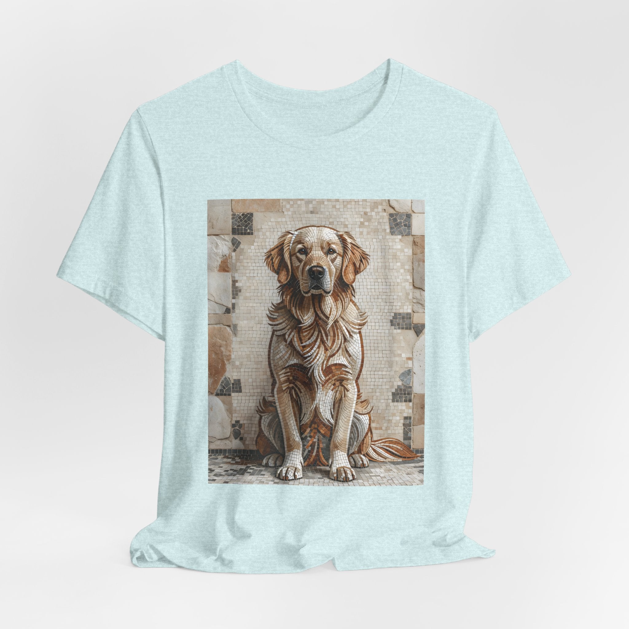 Golden Retriever T Shirt | Living Work of Art Collection | Mosaic Style