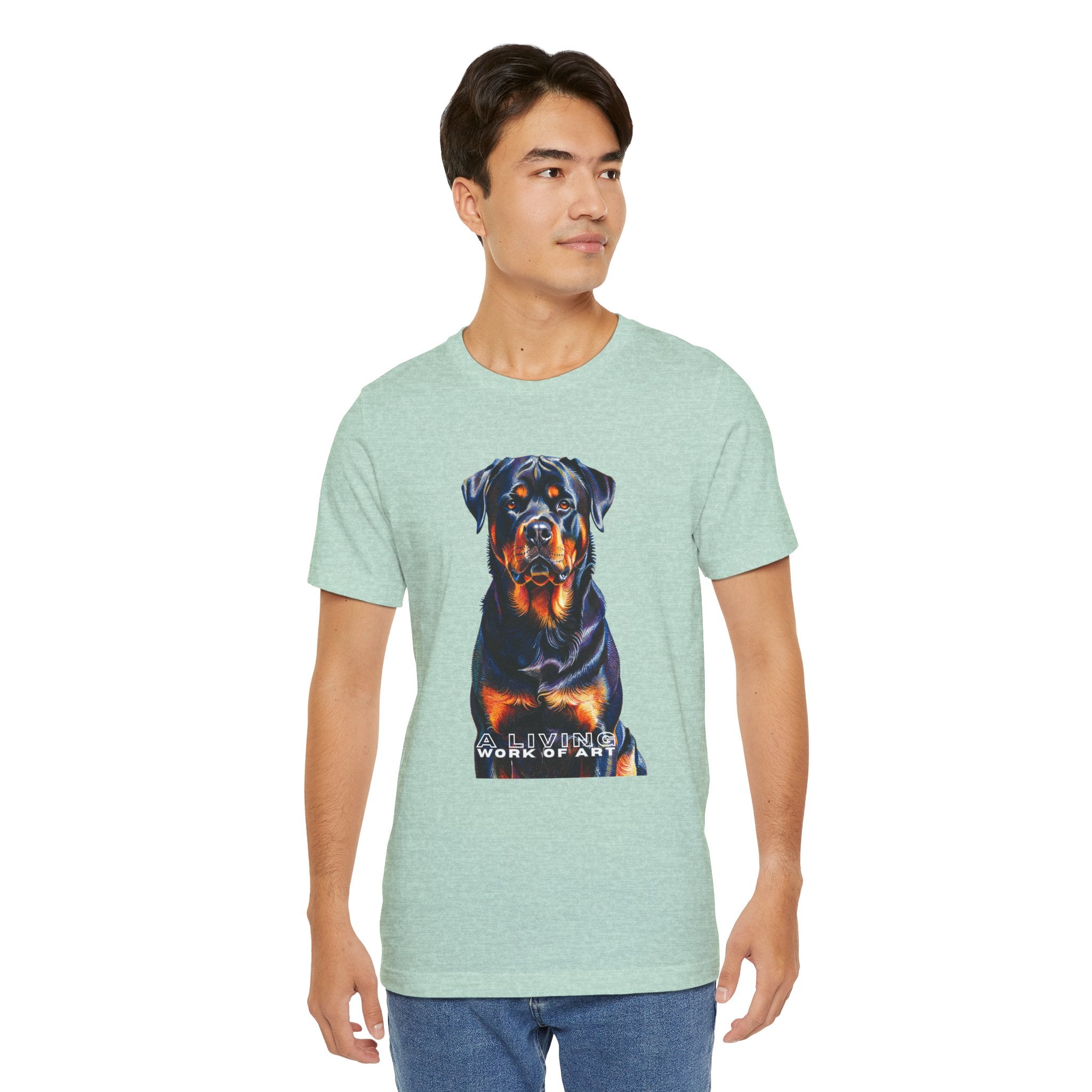 Rottweiler T Shirt | Living Work of Art Collection | Pointillism Style