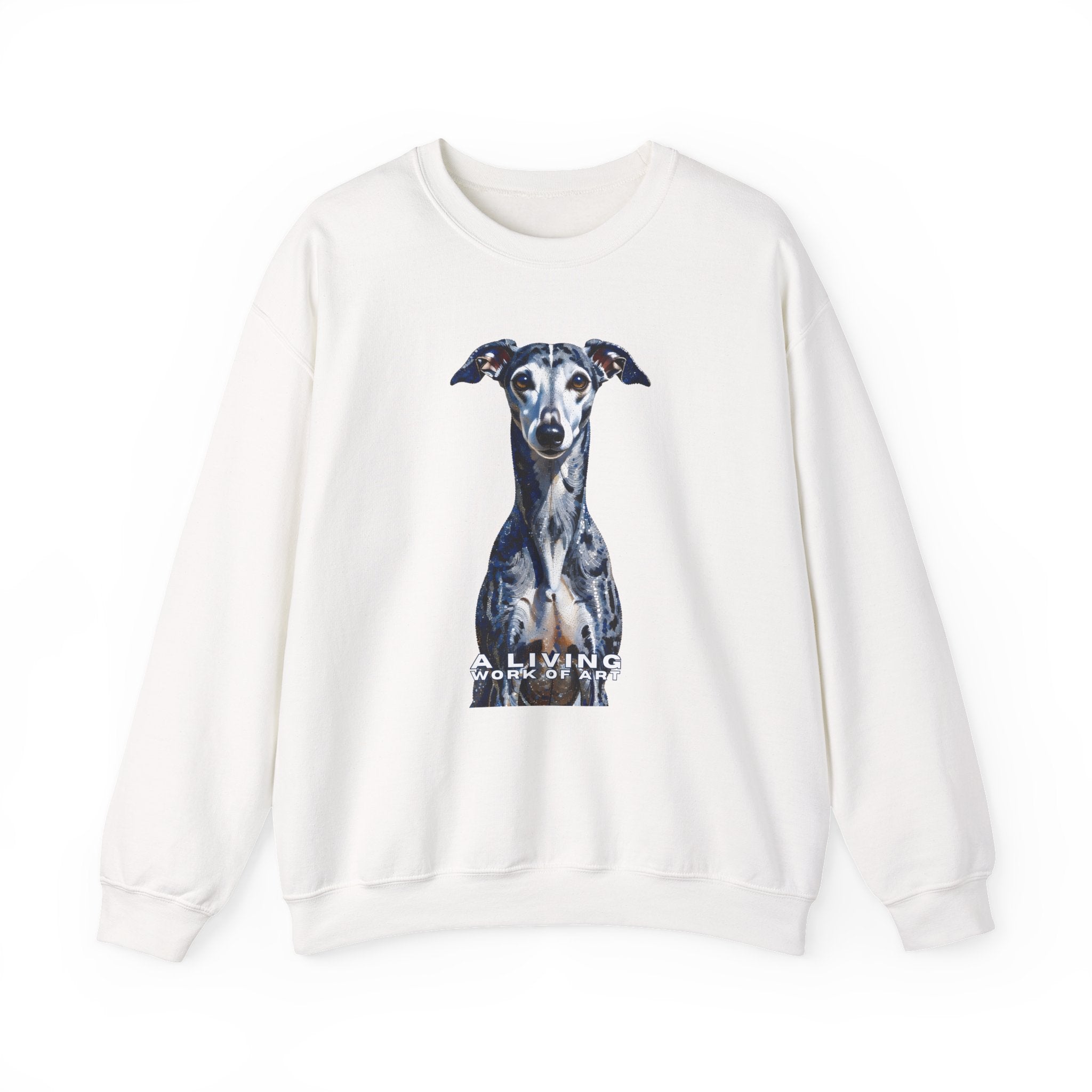 Whippet Sweatshirt | Living Work of Art Collection | Pointillism Style