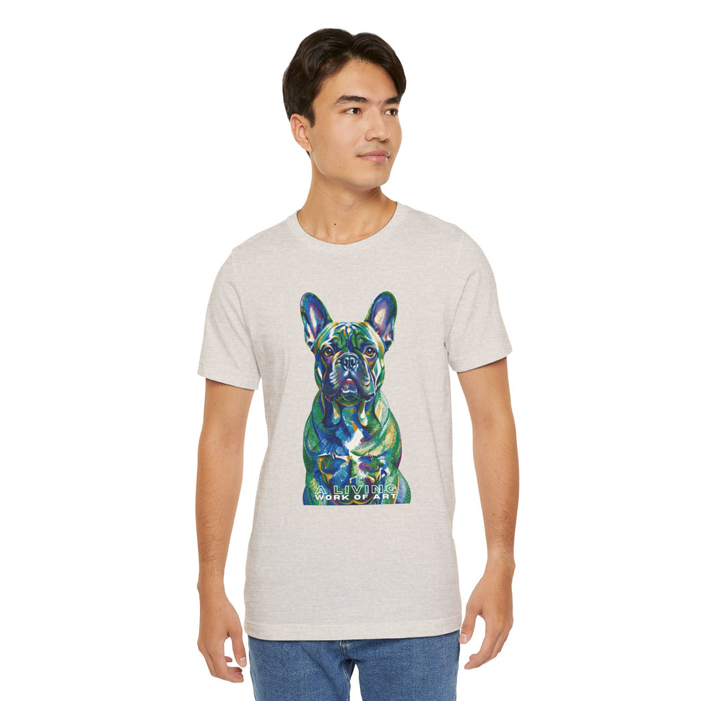 French Bulldog T Shirt | Living Work of Art Collection | Pointillism Style