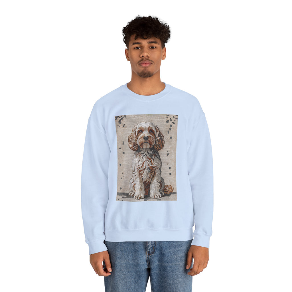 Cavapoo Sweatshirt | Living Work of Art Collection | Mosaic Style
