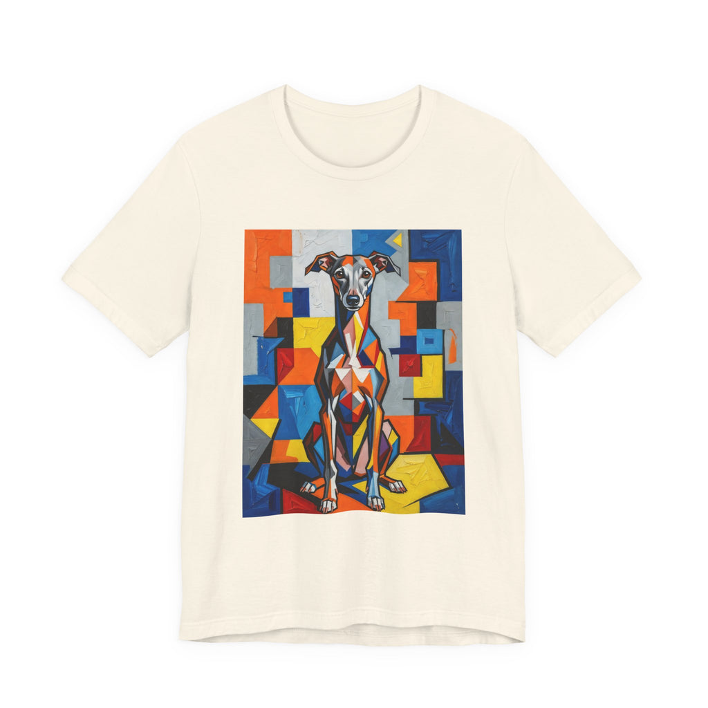 Italian Greyhound T Shirt | Living Work of Art Collection | Cubist Style