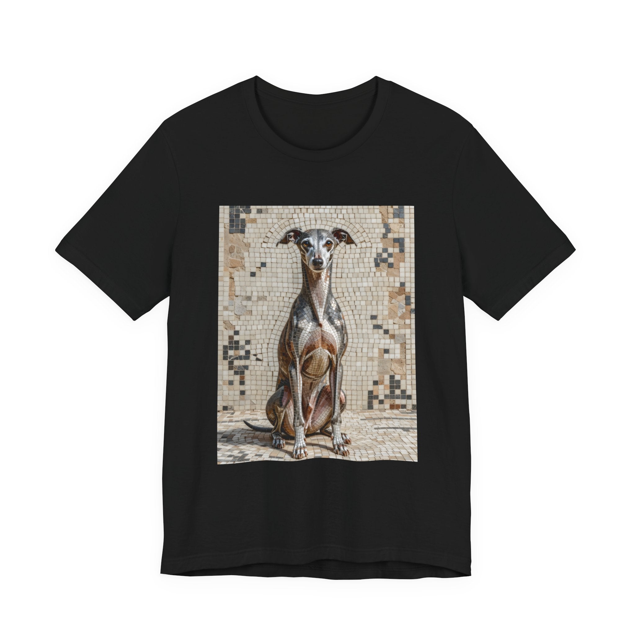 Italian Greyhound T Shirt | Living Work of Art Collection | Mosaic Style