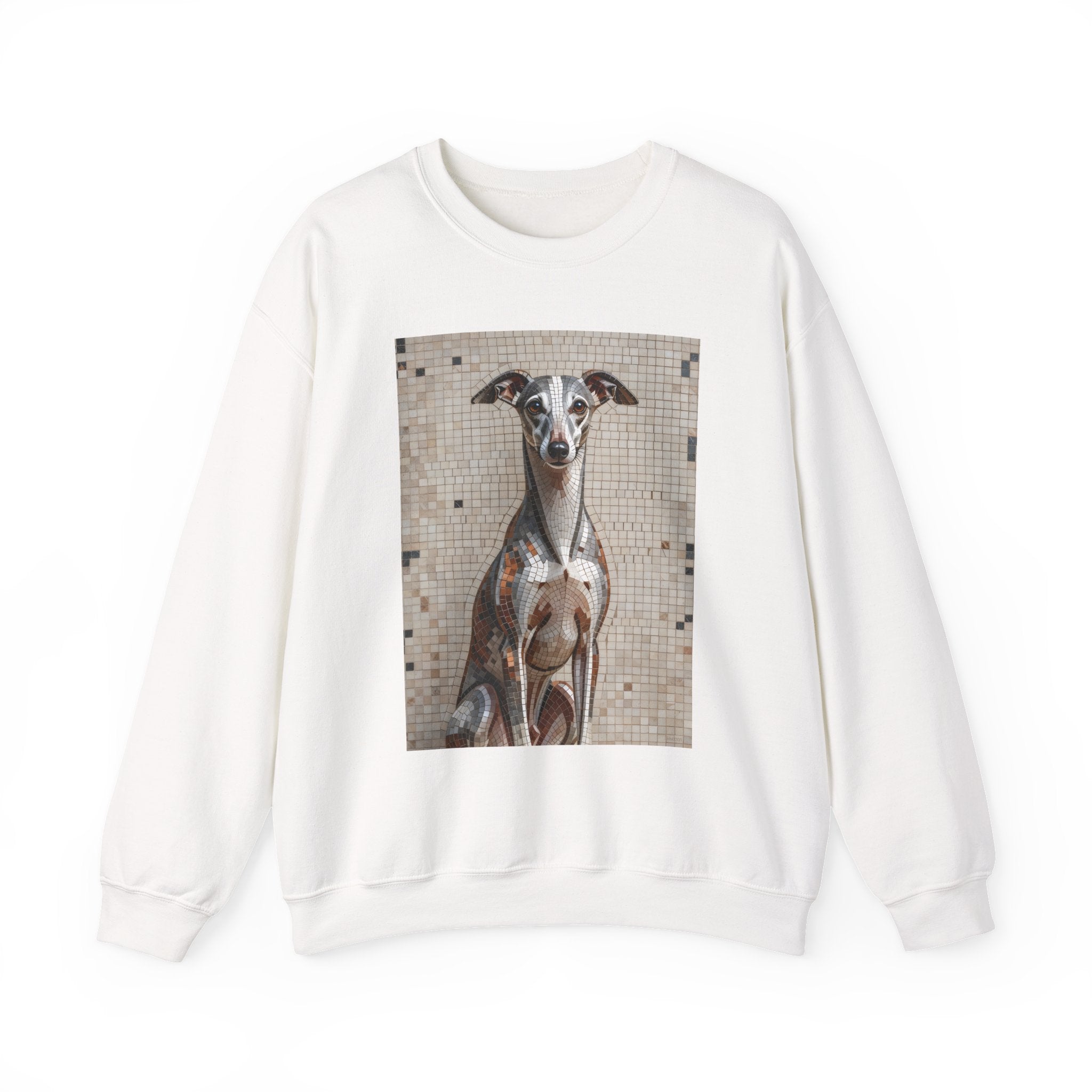Whippet Sweatshirt | Living Work of Art Collection | Mosaic Style