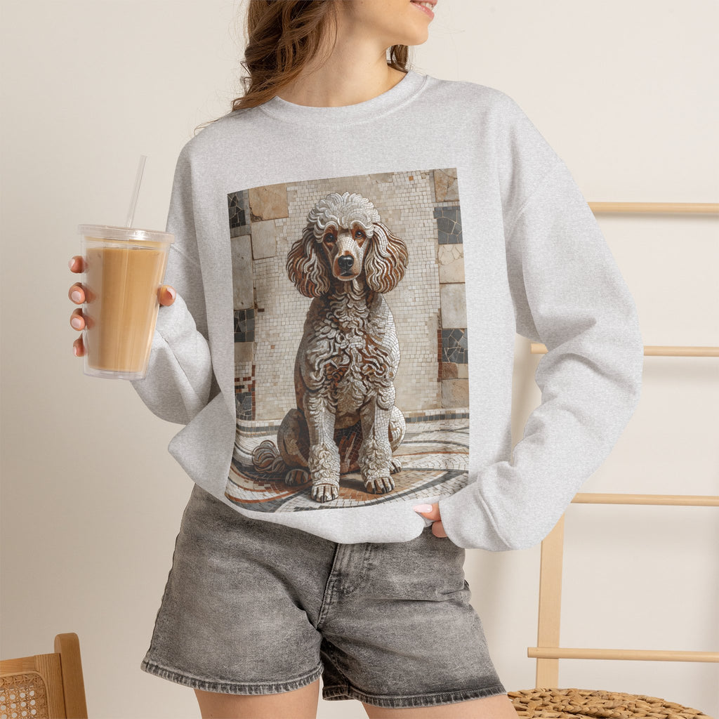 Poodle Sweatshirt | Living Work of Art Collection | Mosaic Style