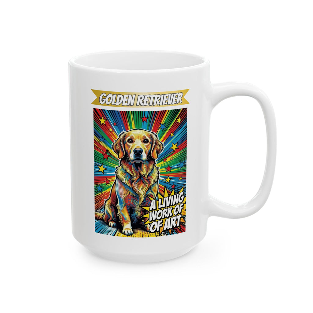 Golden Retriever Coffee Mug | Living Work of Art Collection | Pop Art