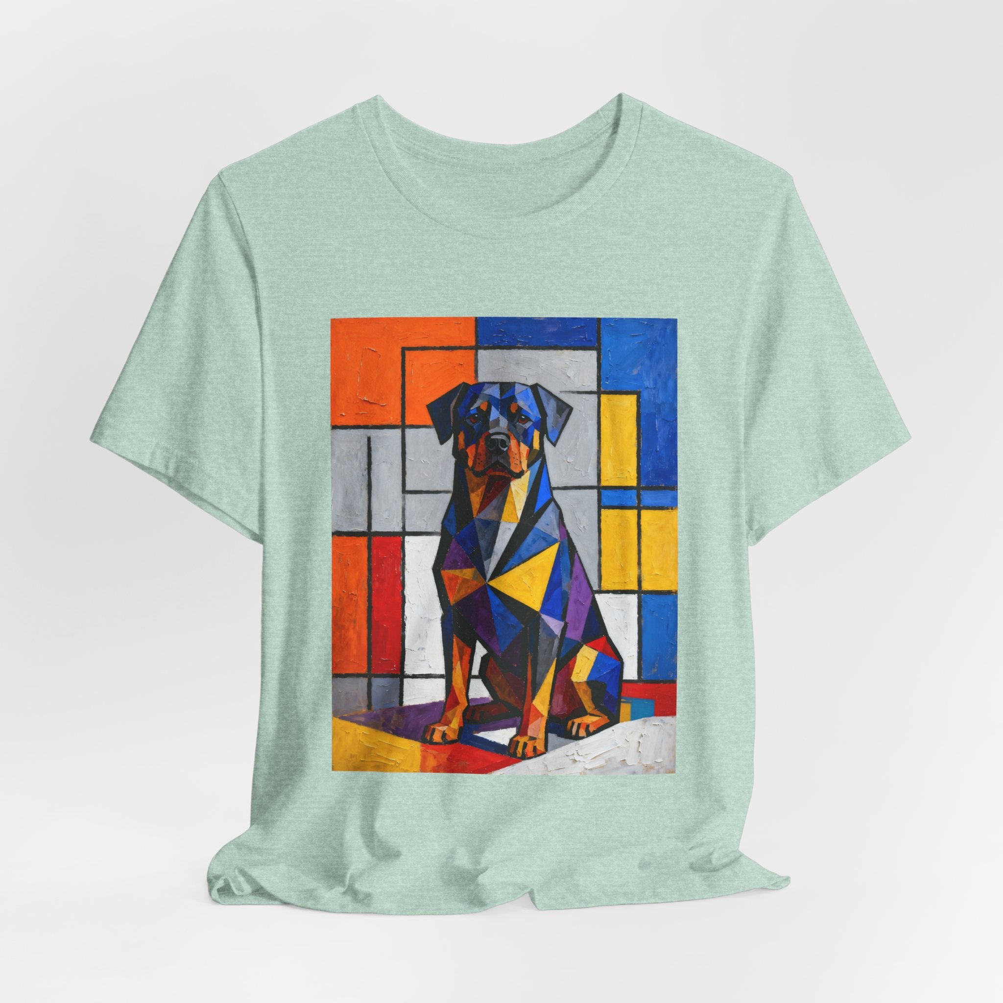 Rottweiler T Shirt | Living Work of Art Collection | Cubist Style
