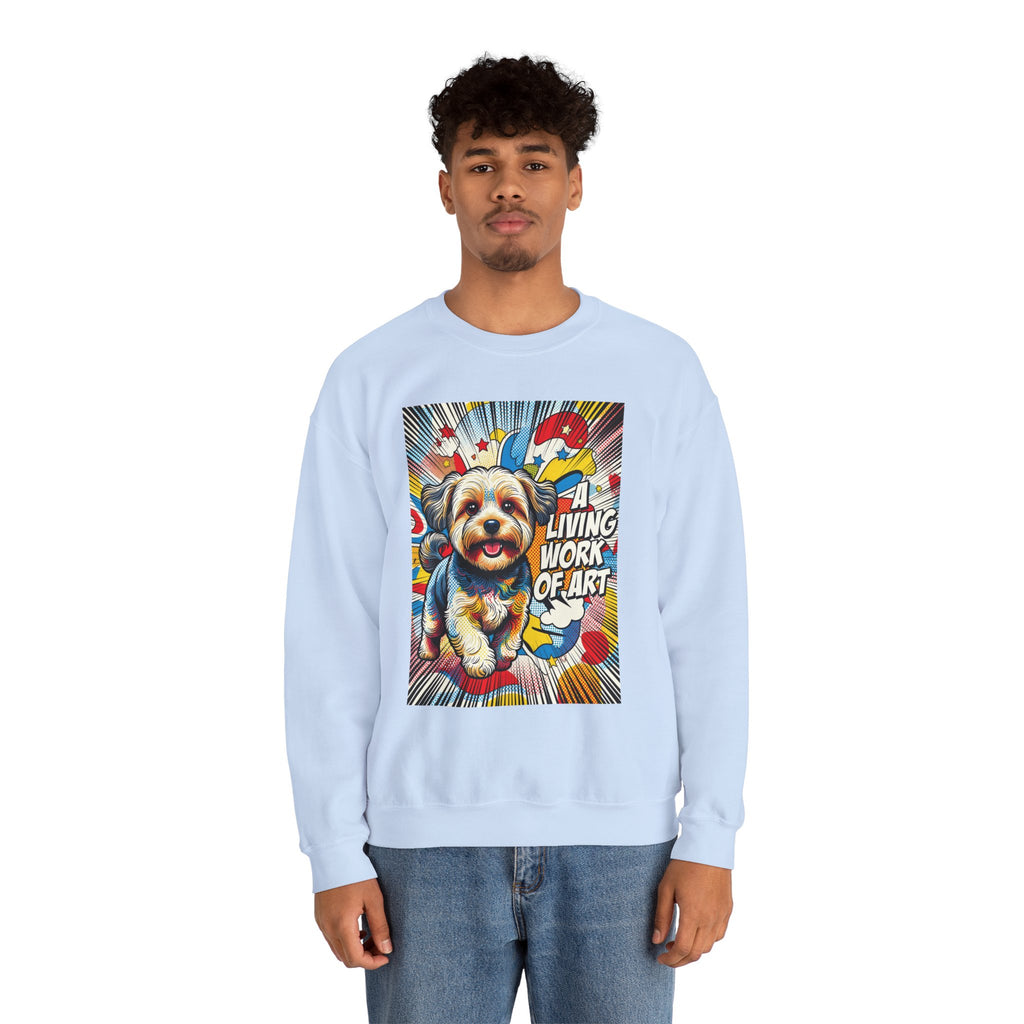 Yorkipoo Sweatshirt | Living Work of Art Collection | Pop Art