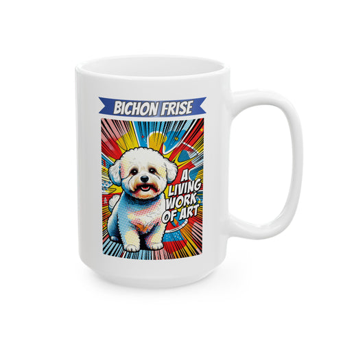 Bichon Frise Coffee Mug | Living Work of Art Collection | Pop Art
