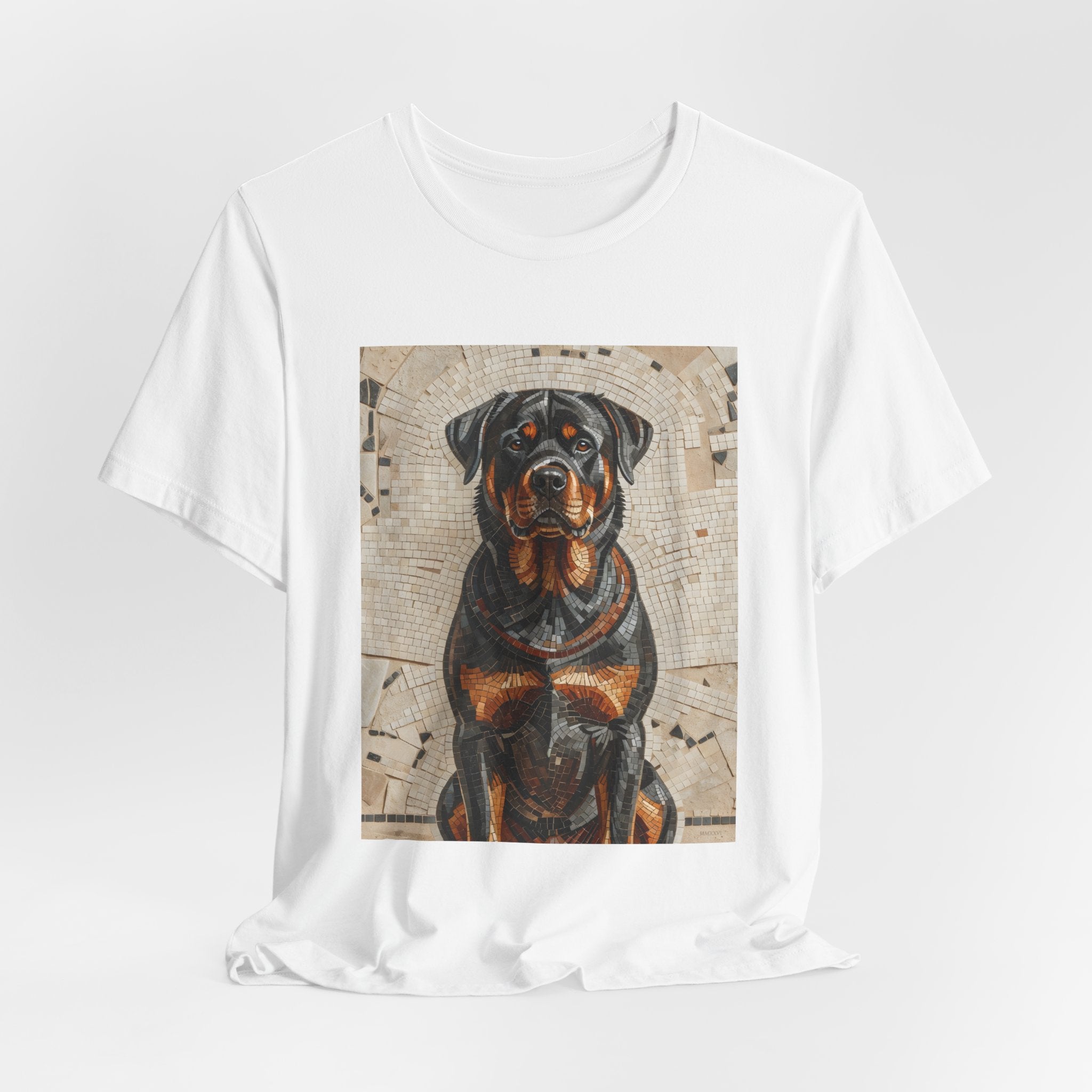Rottweiler T Shirt | Living Work of Art Collection | Mosaic Style