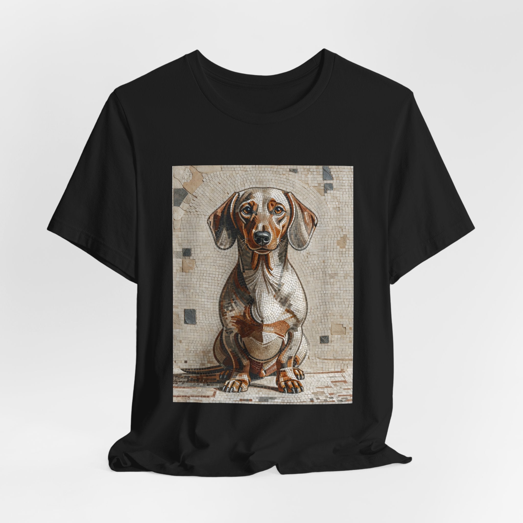 Dachshund T Shirt | Living Work of Art Collection | Mosaic Style