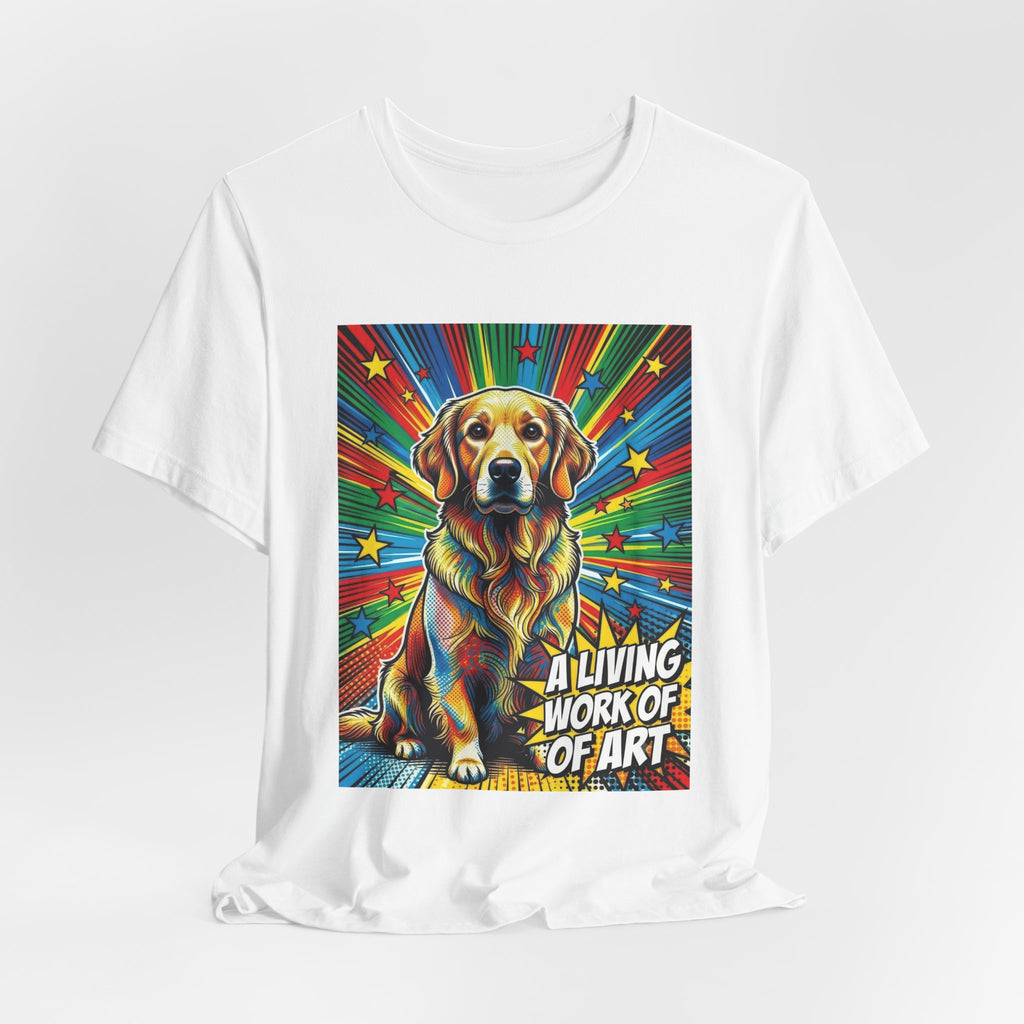 Golden Retriever T Shirt | Living Work of Art Collection | Pop Art