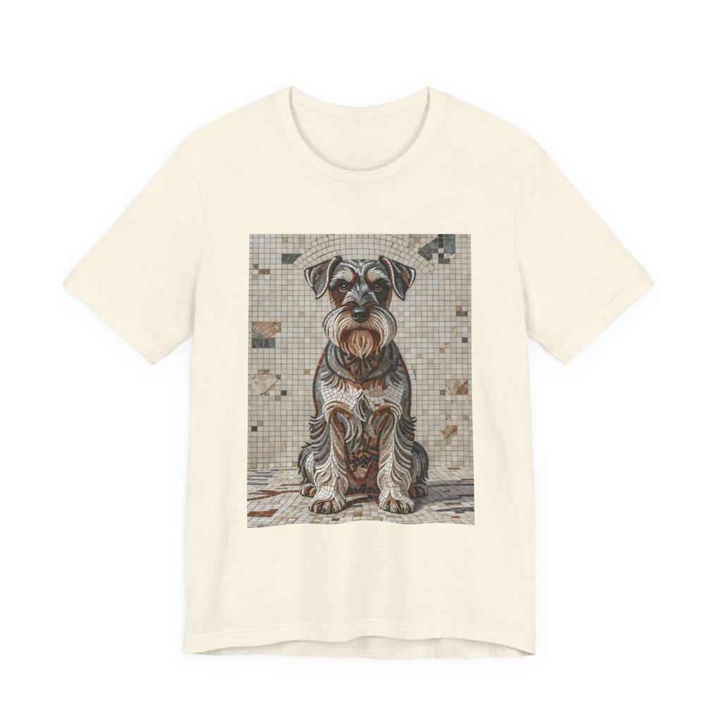 Schnauzer T Shirt | Living Work of Art Collection | Mosaic Style