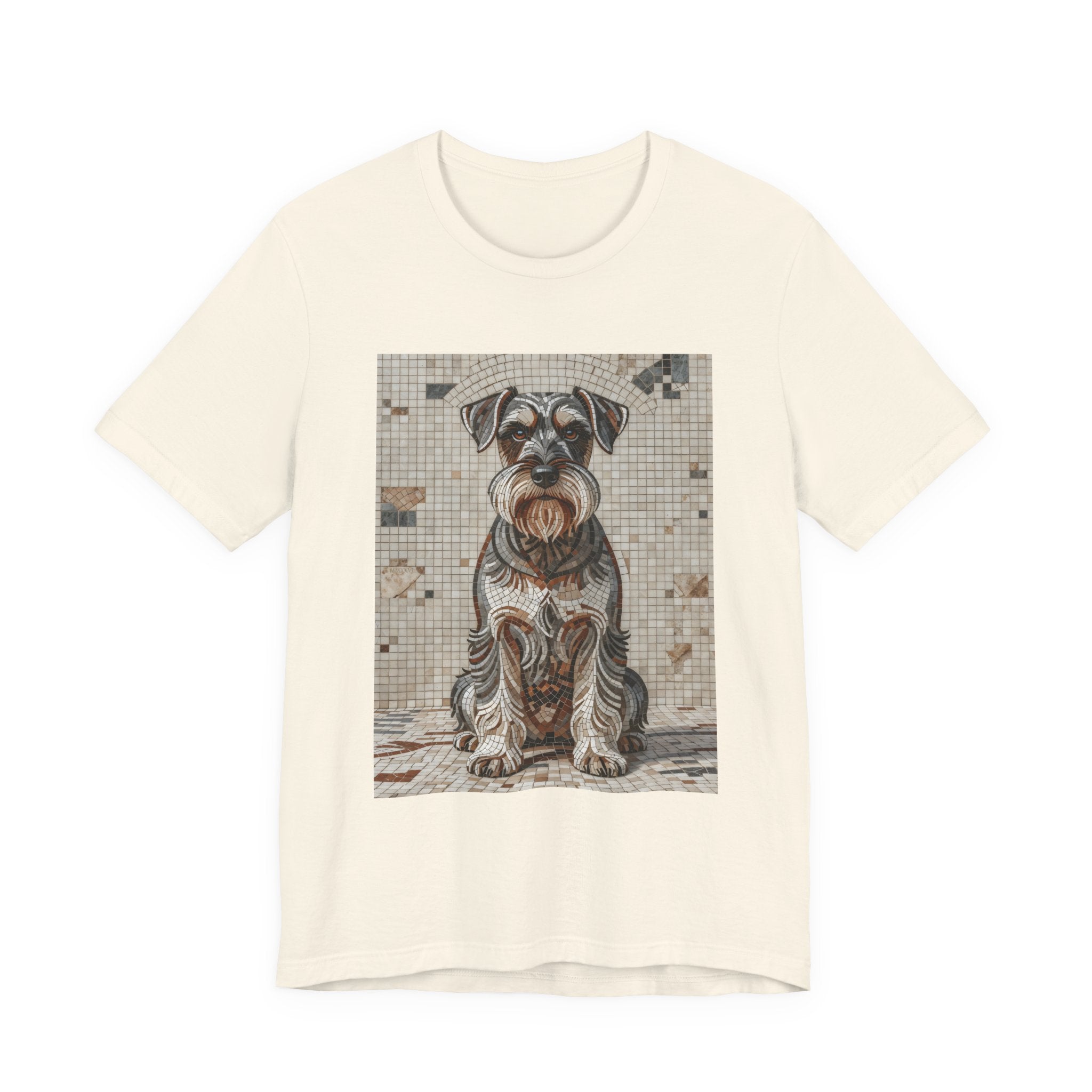 Schnauzer T Shirt | Living Work of Art Collection | Mosaic Style