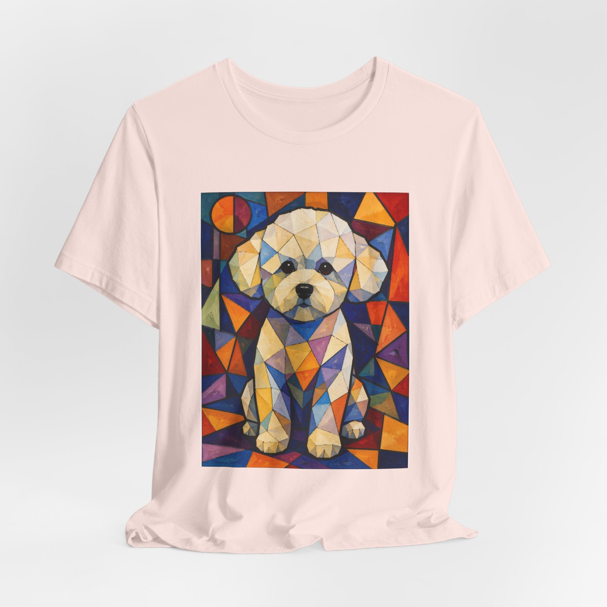 Bichon Frise T Shirt | Living Work of Art Collection | Cubist Style