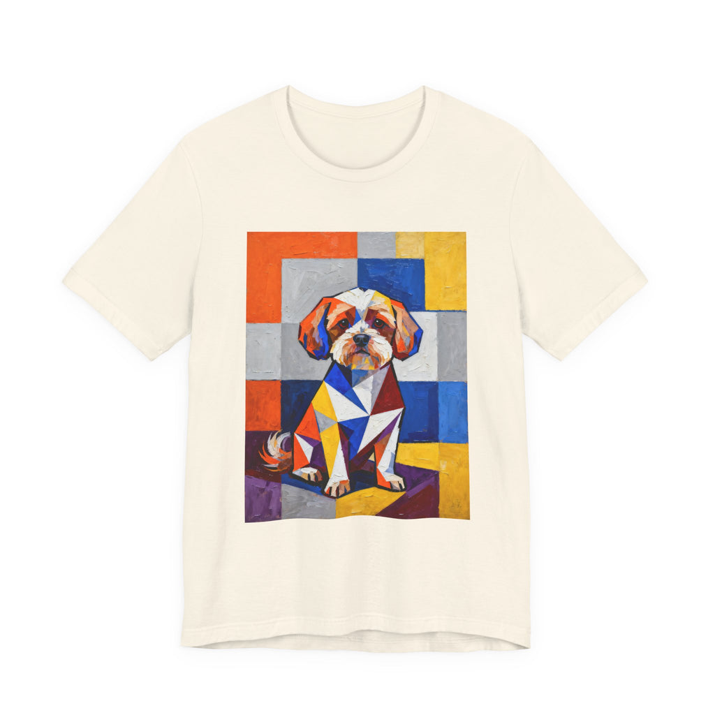 Maltipoo T Shirt | Living Work of Art Collection | Cubist Style
