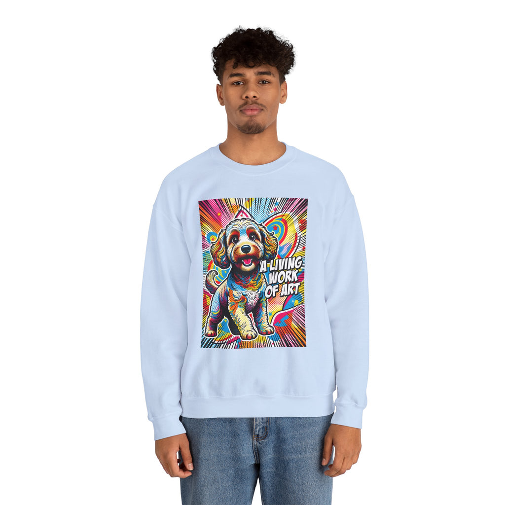 Schnoodle Sweatshirt | Living Work of Art Collection | Pop Art