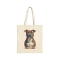 Staffordshire Bull Terrier Tote Bag | Living Work of Art Collection | Pointillism Style
