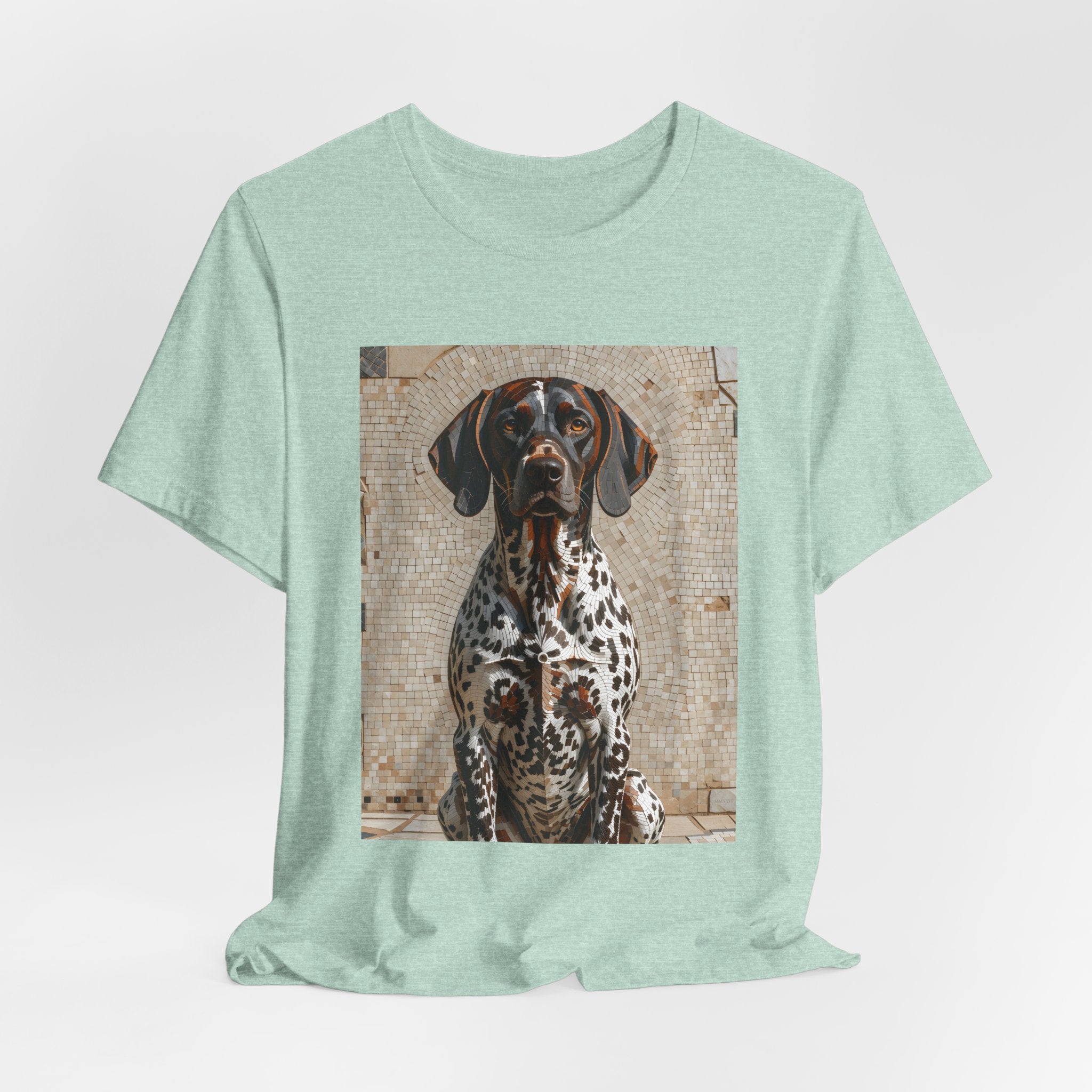 German Shorthaired Pointer T Shirt | Living Work of Art Collection | Mosaic Style