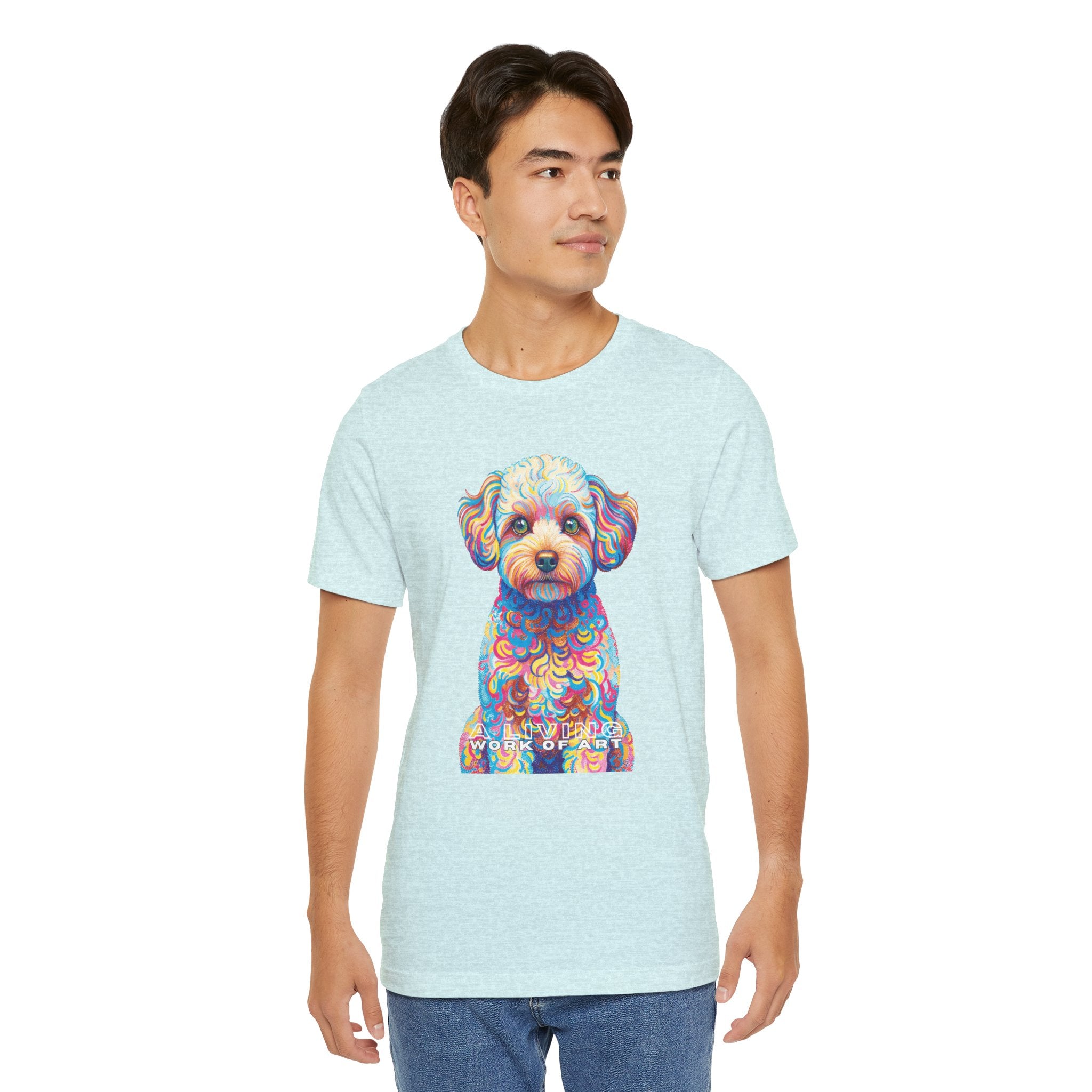 Maltipoo T Shirt | Living Work of Art Collection | Pointillism Style