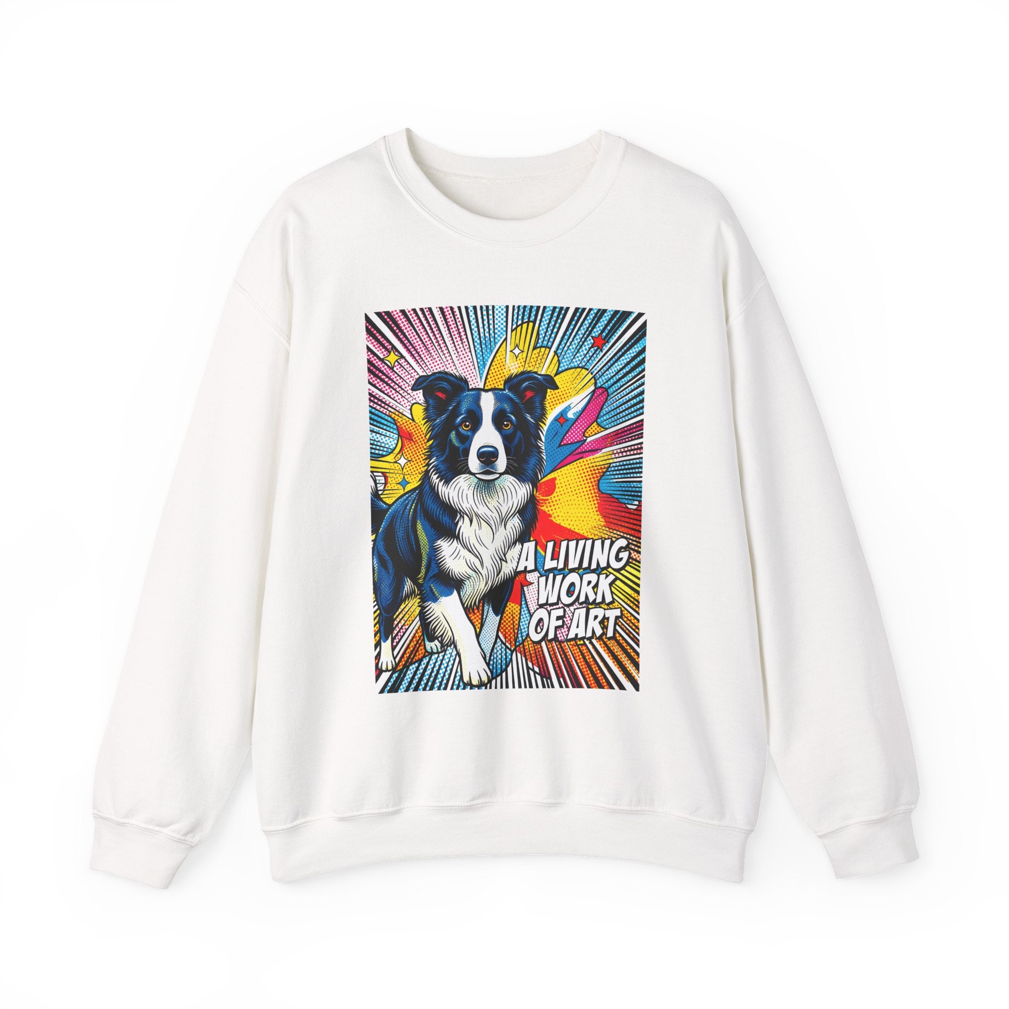 Border Collie Sweatshirt | Living Work of Art Collection | Pop Art