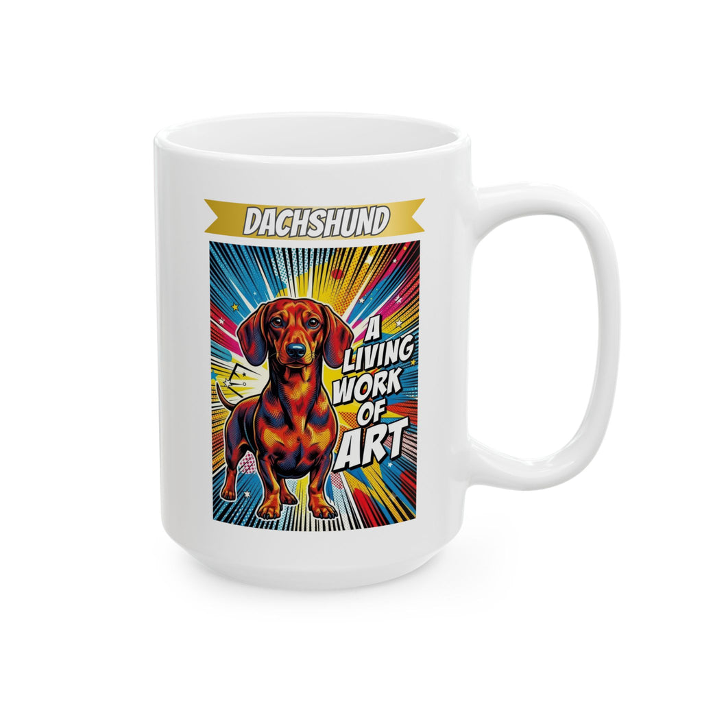 Dachshund Coffee Mug | Living Work of Art Collection | Pop Art