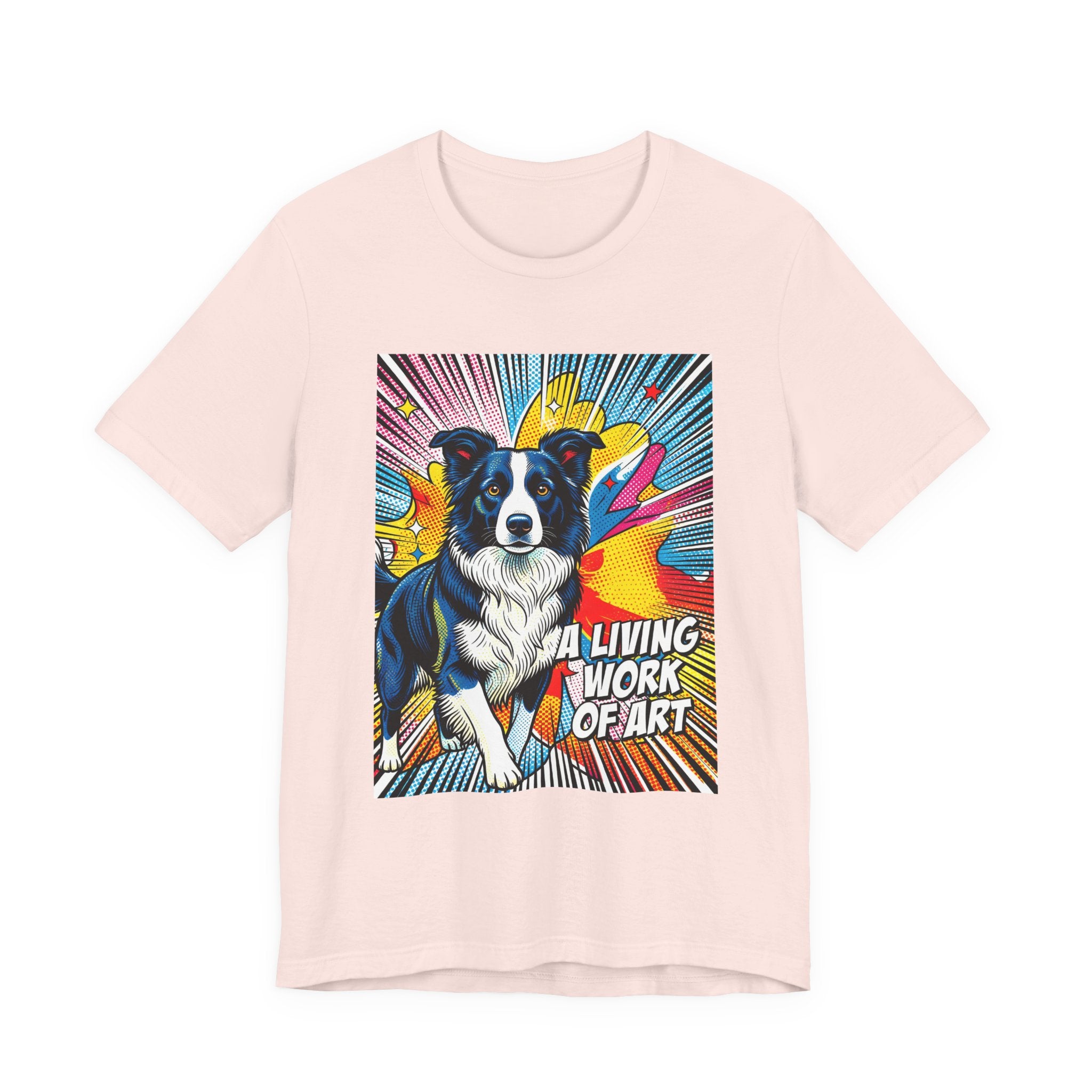 Border Collie T Shirt | Living Work of Art Collection | Pop Art