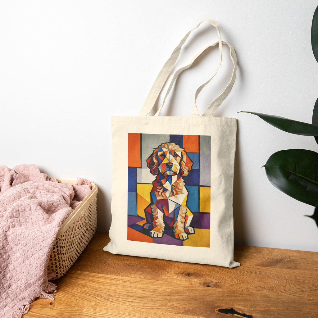 Cockapoo Tote Bag | Living Work of Art Collection | Cubist Style