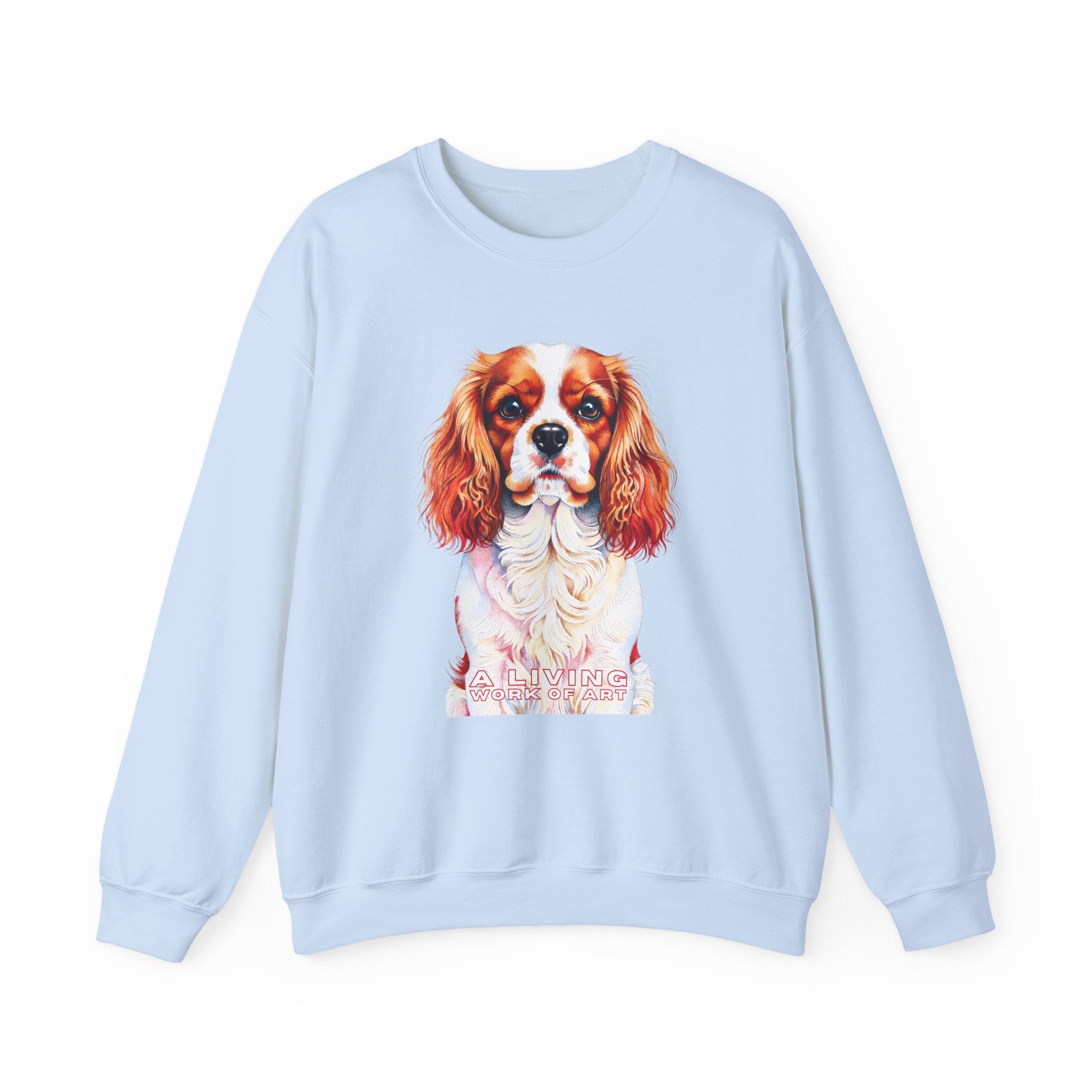 Cavalier King Charles Spaniel Sweatshirt | Living Work of Art Collection | Pointillism Style