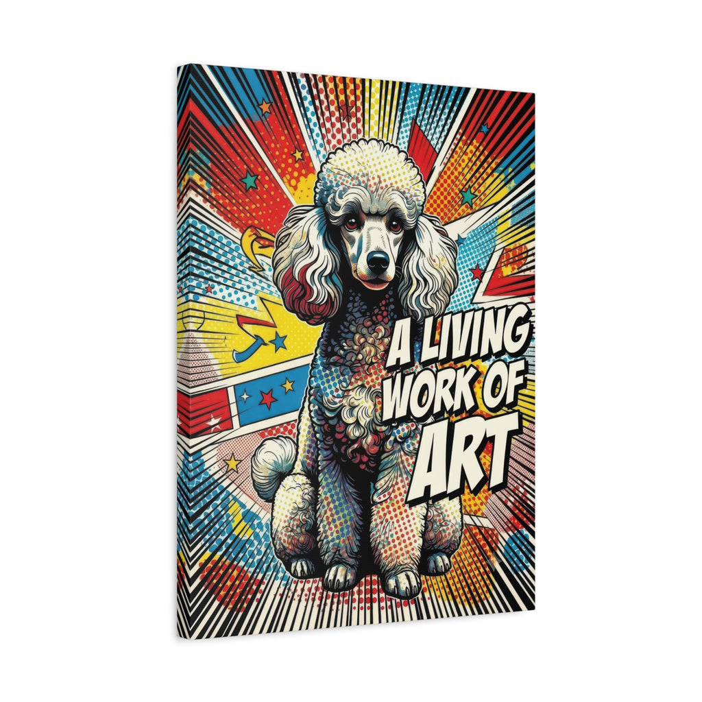 Poodle Canvas Wall Art | Living Work of Art Collection | Pop Art Print