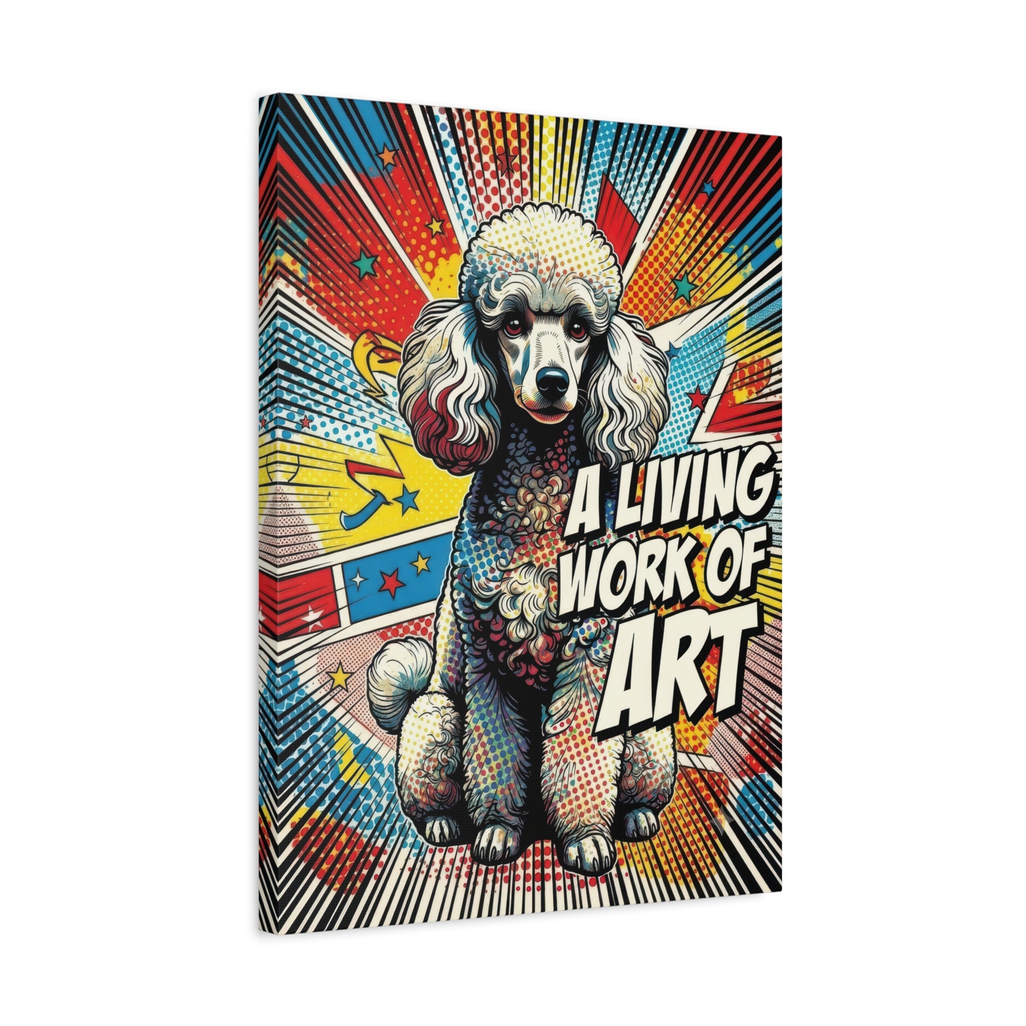 Poodle Canvas Wall Art | Living Work of Art Collection | Pop Art Print