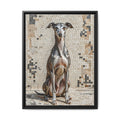 Italian Greyhound Canvas Wall Art | Living Work of Art Collection | Mosaic Style Print