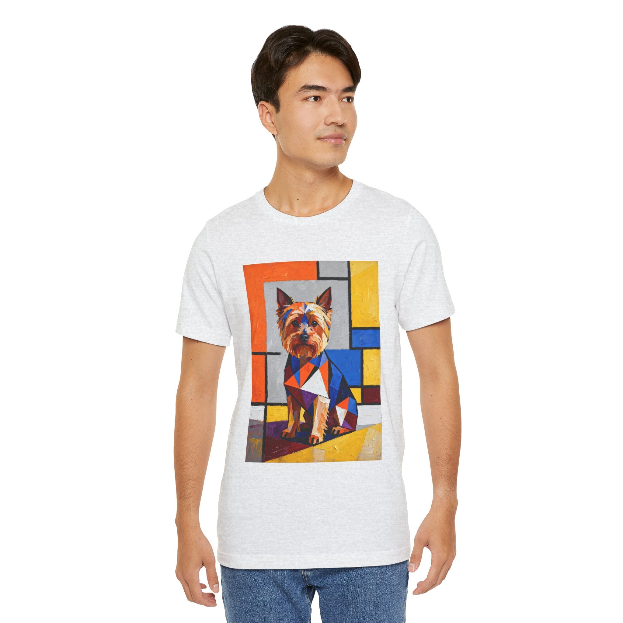 Yorkshire Terrier T Shirt | Living Work of Art Collection | Cubist Style