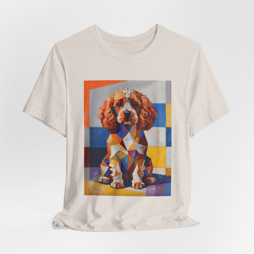 Cavapoo T Shirt | Living Work of Art Collection | Cubist Style