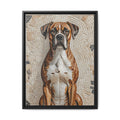 Boxer Canvas Wall Art | Living Work of Art Collection | Mosaic Style Print